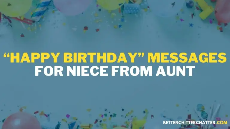 Best Birthday Messages For Niece From Aunt