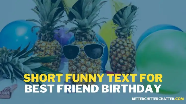 Short Funny Text For Best Friend Birthday