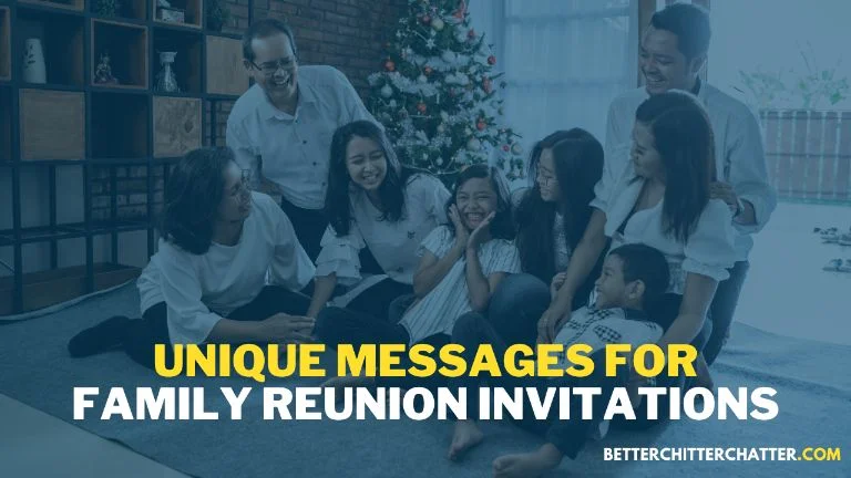 Unique Messages For Family Reunion Invitations