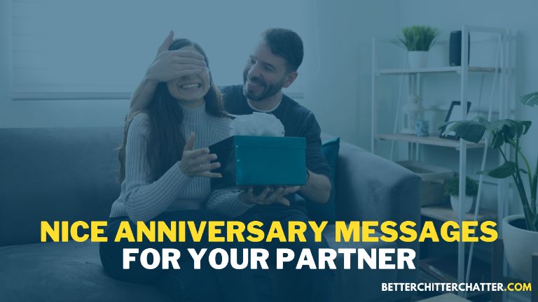 Nice Anniversary Messages For Your Partner